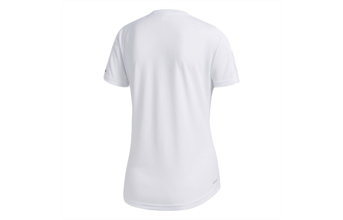 (WMNS) adidas RUN IT TEE 3S Running Sports Short Sleeve White ED9308