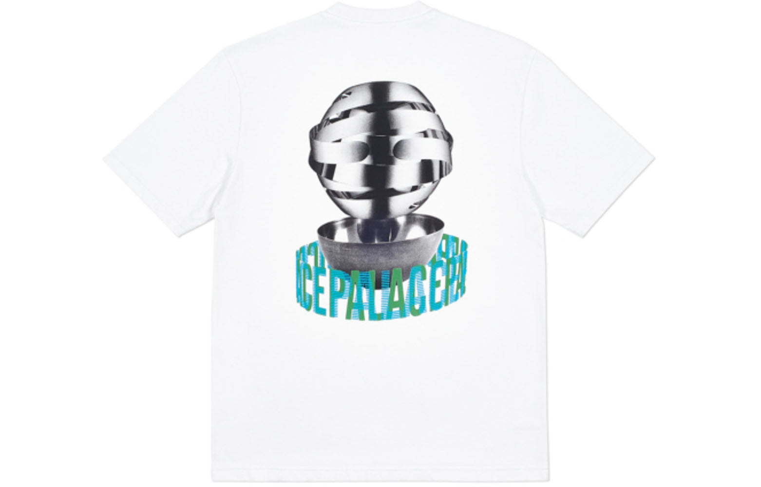 PALACE Metal Heads T-Shirt White Short Sleeve P18FW152
