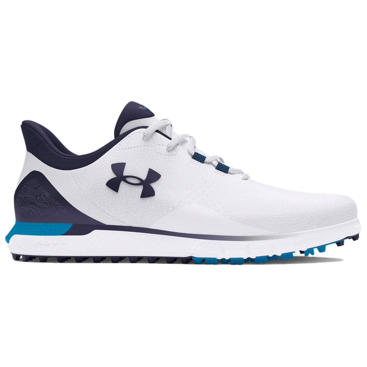 Under Armour HOVR Drive Fade Spikeless Golf Wide 'White Midnight Navy' 3027085-100