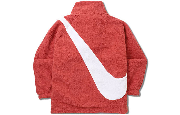 (WMNS) Nike lamb's wool reversible Jacket Asia Edition Red CI8938-897