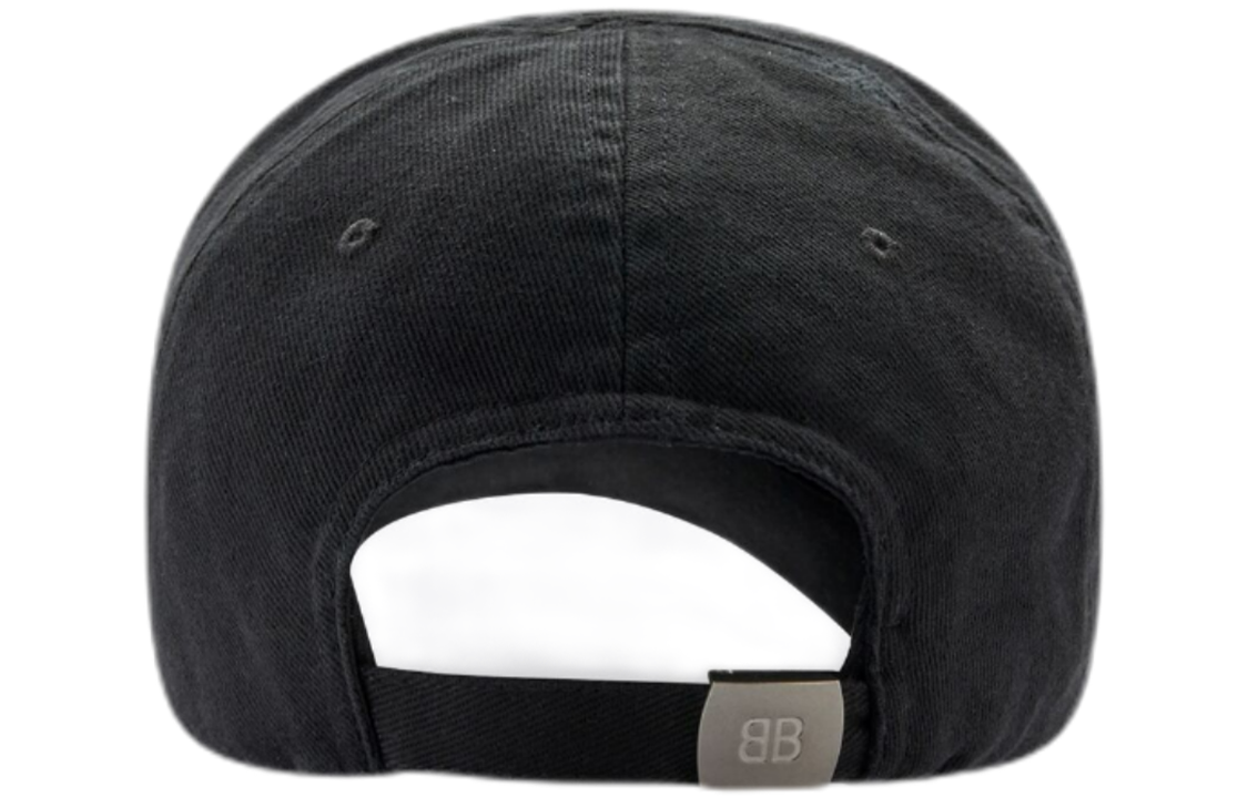 Balenciaga Diagonal Logo Baseball Cap 'Black White' 680738410B21077