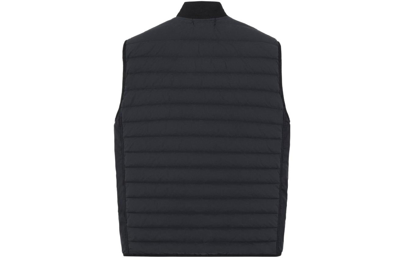 STONE ISLAND Loom Woven Lightweight Down Gillet 'Black' 7415G0225-V0029