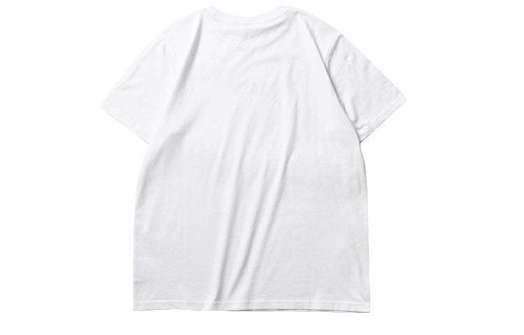 Vans Green Logo Printing Short Sleeve Couple Style White VN0A4MMCYAX