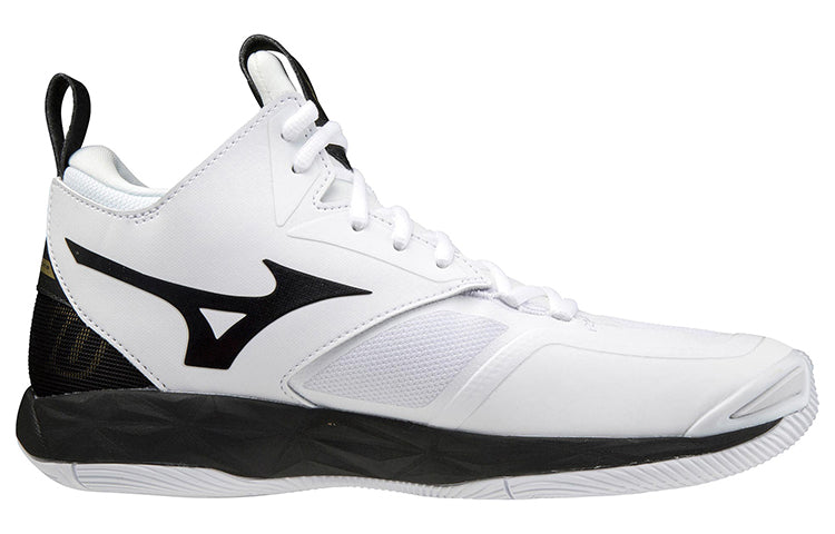 Mizuno Wave Momentum 2 Mid 'White Black Gold' V1GA211709
