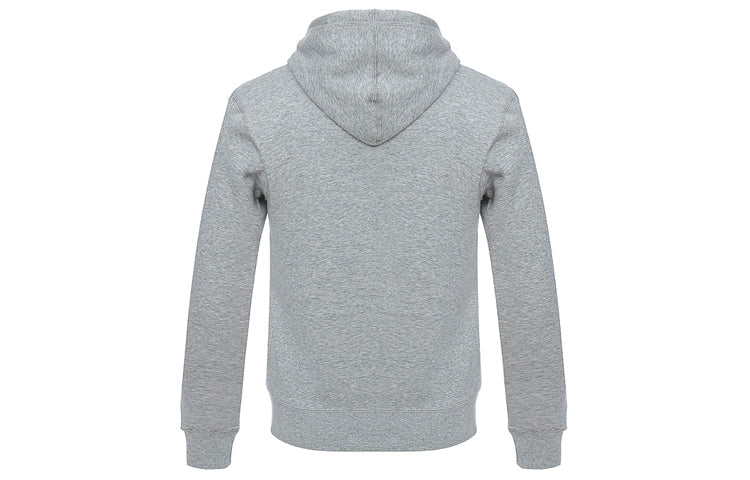 Air Jordan Knit logo Fleece Lined hooded Pullover Hoodie Asia Sizing 'Grey' 834372-063