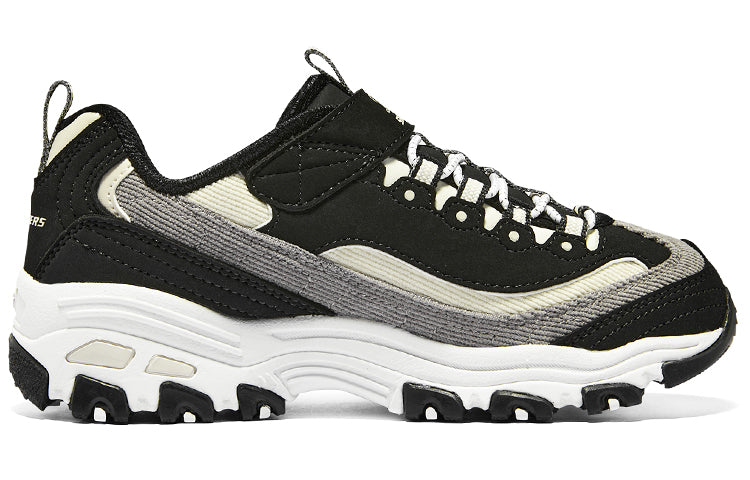 Skechers D'lites 1.0 Marathon Running Shoes 'Black Grey Beige' 302524L-BKNT