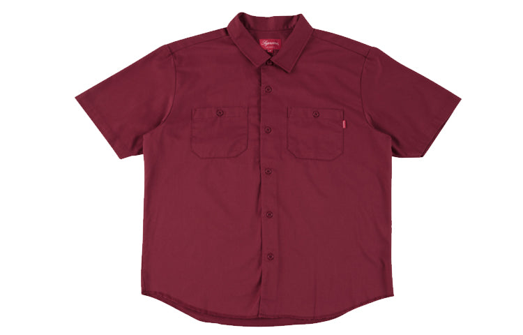 Supreme Gonz Work Shirt 'Burgundy Blue Yellow' SUP-FW17-168