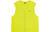 Supreme Zip Up Sweat Vest 'Yellow Red' SUP-FW20-037