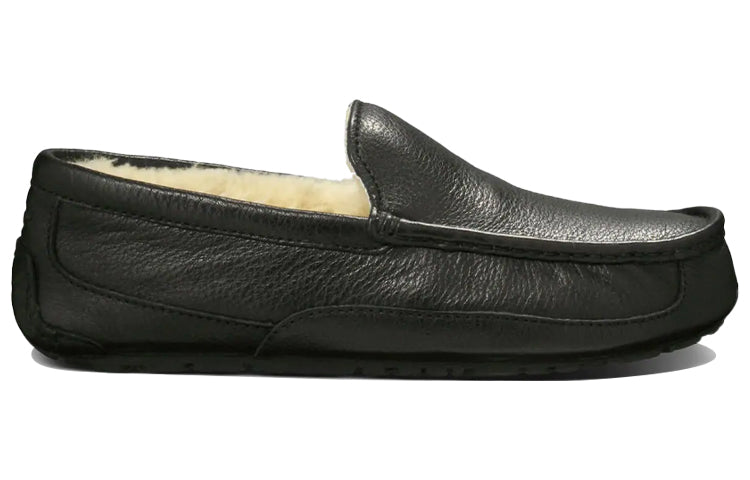 UGG Ascot Leather Slipper 'Black' 5379-BLK