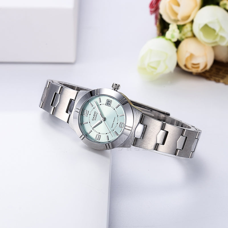 CASIO Quartz Waterproof Green Analog LTP-1241D-3A