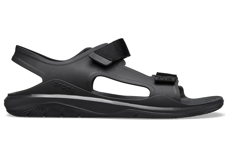 Crocs Swiftwater Light Cozy Sports Black Sandals 206526-060