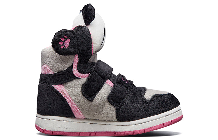 (GS) Skechers Sugarcanes Panda Shoes 'Black Grey Pink' 80689N-BKPK