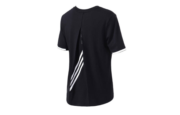 (WMNS) adidas neo CS CONT TEE 3 Short Sleeve Tops Black DN7394
