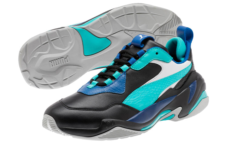 PUMA Thunder Holiday Black/Blue Running Shoes 372834-03