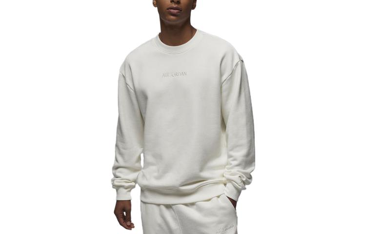 Air Jordan Wordmark Fleece Crewneck Sweatshirt 'Sail' FJ7788-133