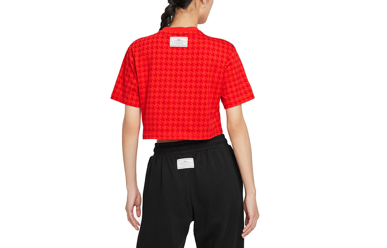 (WMNS) Nike Sportswear Icon Clash Leisure Sports Short Sleeve Red DD5034-673