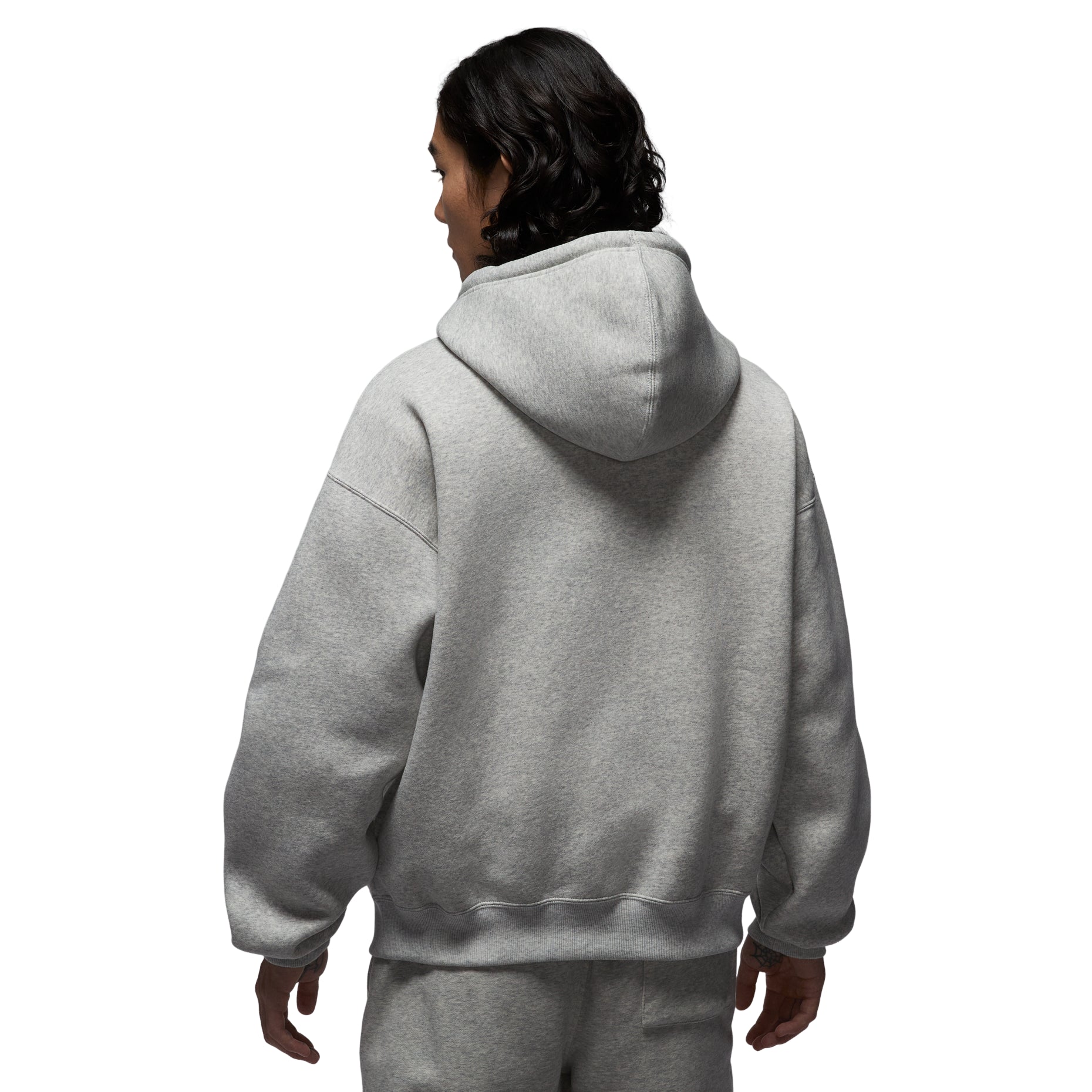 Air Jordan Brooklyn Fleece Oversized Full-Zip Hoodie 'Grey Heather' IB7232-050