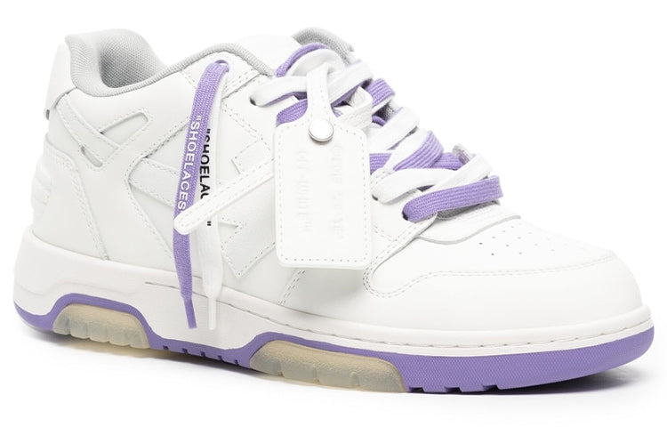 Off-White Out Of Office Low-Top Sneaker 'White Purple' OMIA189S23LEA0040137