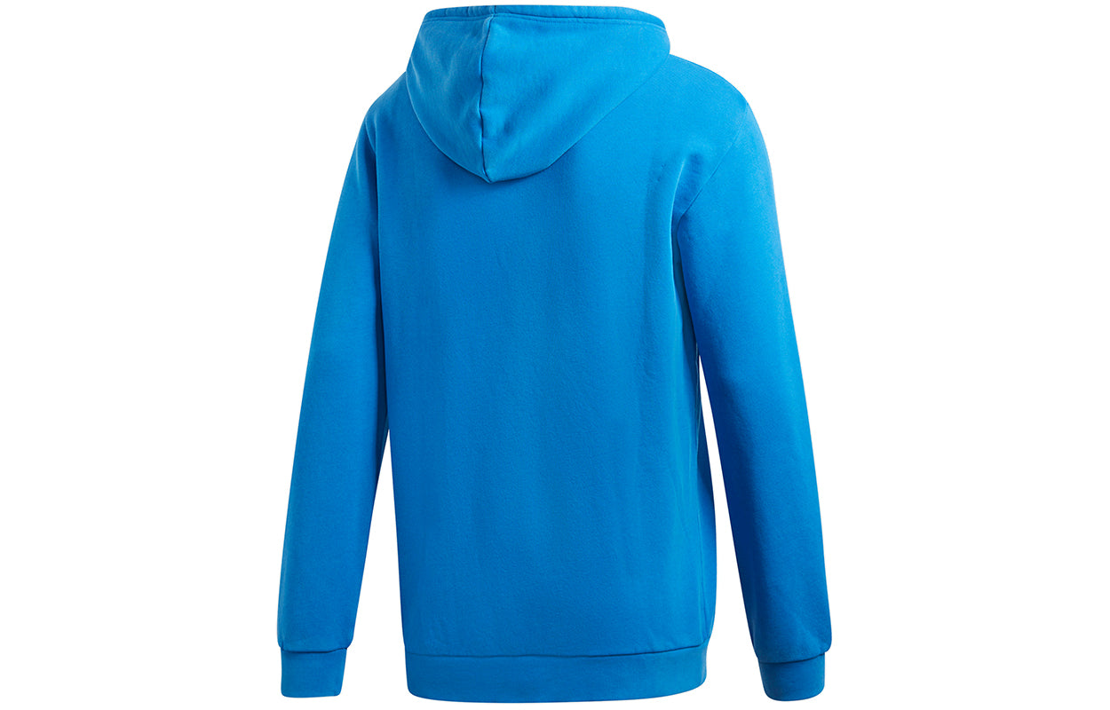 adidas originals Trefoil Hoody Casual Sports hooded Pullover Blue DT7965