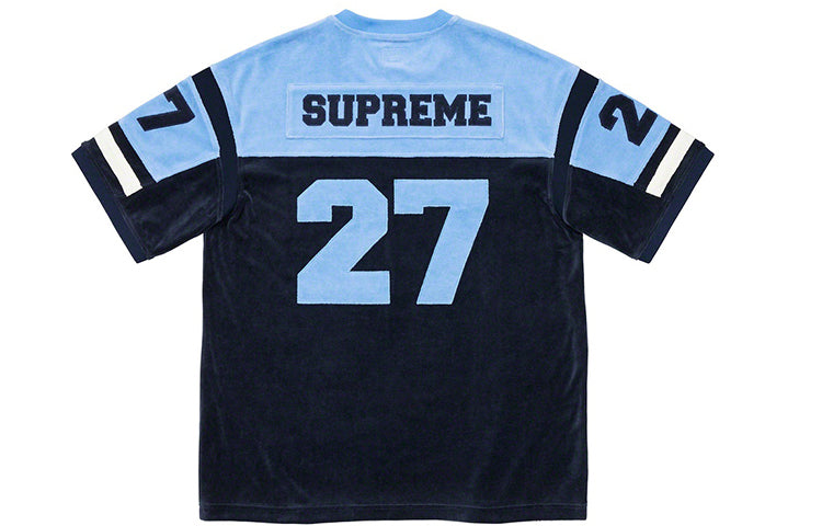 Supreme FW19 Week 8 Velour Football Jersey Tee SUP-FW19-784
