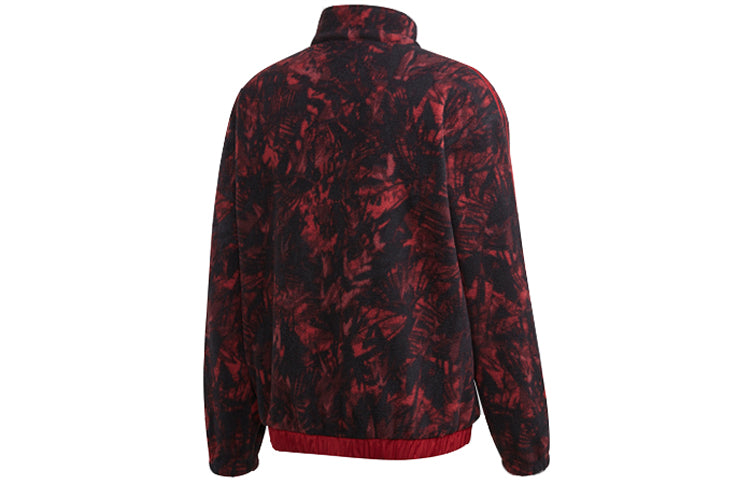 adidas originals Polar Fleece AOP Jacket For Men Burgundy GD0006
