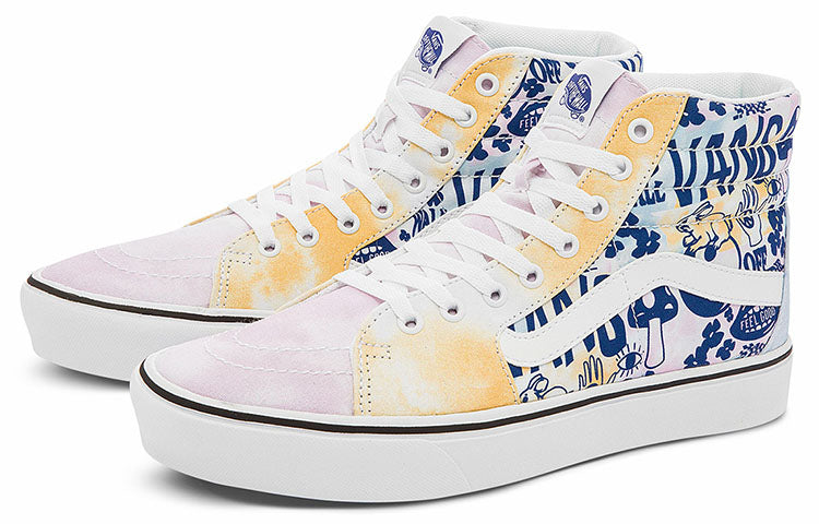 Vans SK8-HI Pastel Tie Dye Comfycush 'White Blue Pink' VN0A7TNOB1Y