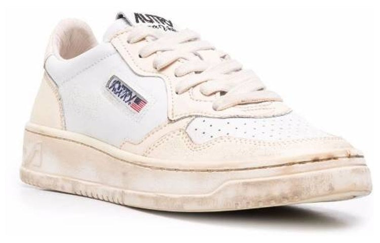 (WMNS) Autry Medalist Super Vintage Leather Low Sneakers 'White' AVLW-SV05
