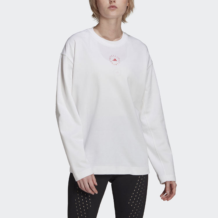 (WMNS) adidas Asmc C Ls Tee Hollow Out Round Neck Long Sleeves White GT9448