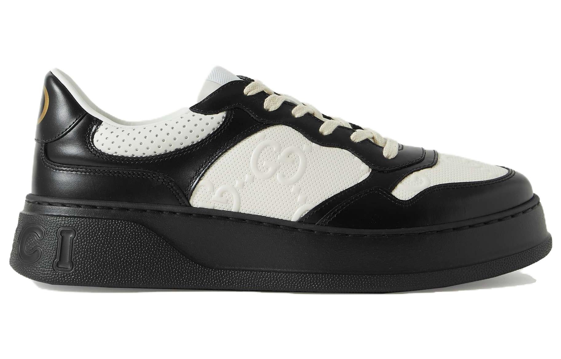 (WMNS) Gucci GG Embossed Sneakers 'Black White' 684911-AAA4T-1068