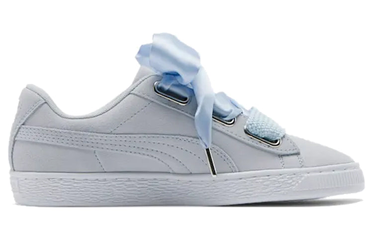 (WMNS) PUMA Suede Heart Floral Grey/Blue 370807-02