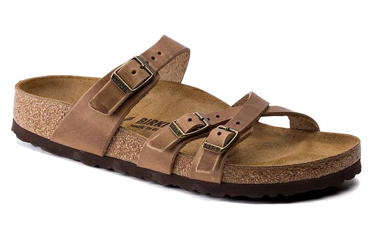 (WMNS) Birkenstock Franca Oiled Leather Narrow Fit Sandals 'Tobacco Brown' 1015931