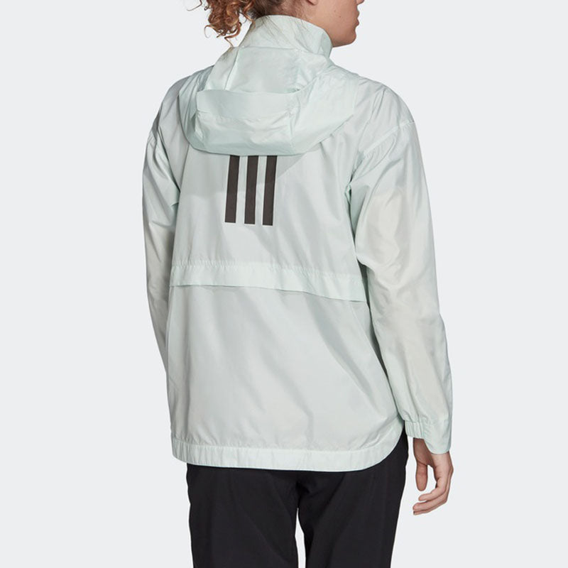 (WMNS) adidas Minimalistic Sports Hooded Jacket Green FI0629