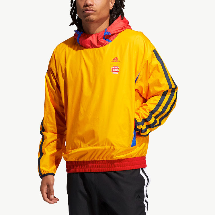 adidas Ee Mcd Basketball Casual Sports hooded Long Sleeves Yellow H16555