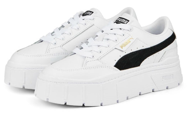 (WMNS) PUMA Mayze Stack 'White Black' 384363-04