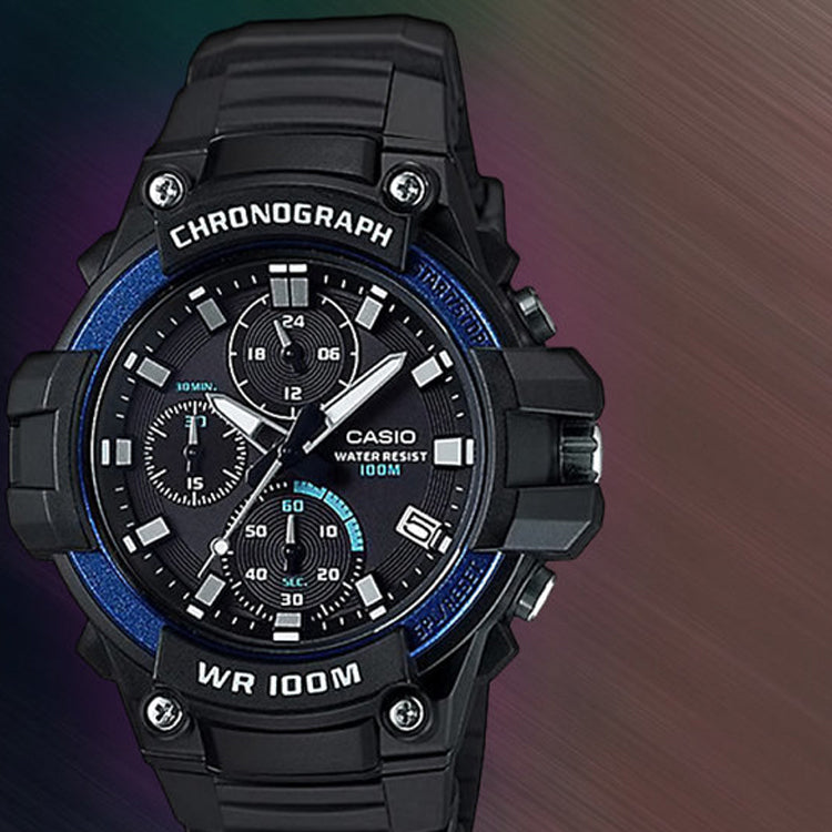 CASIO Classical Sports Waterproof Men Mens Black Analog MCW-110H-2A