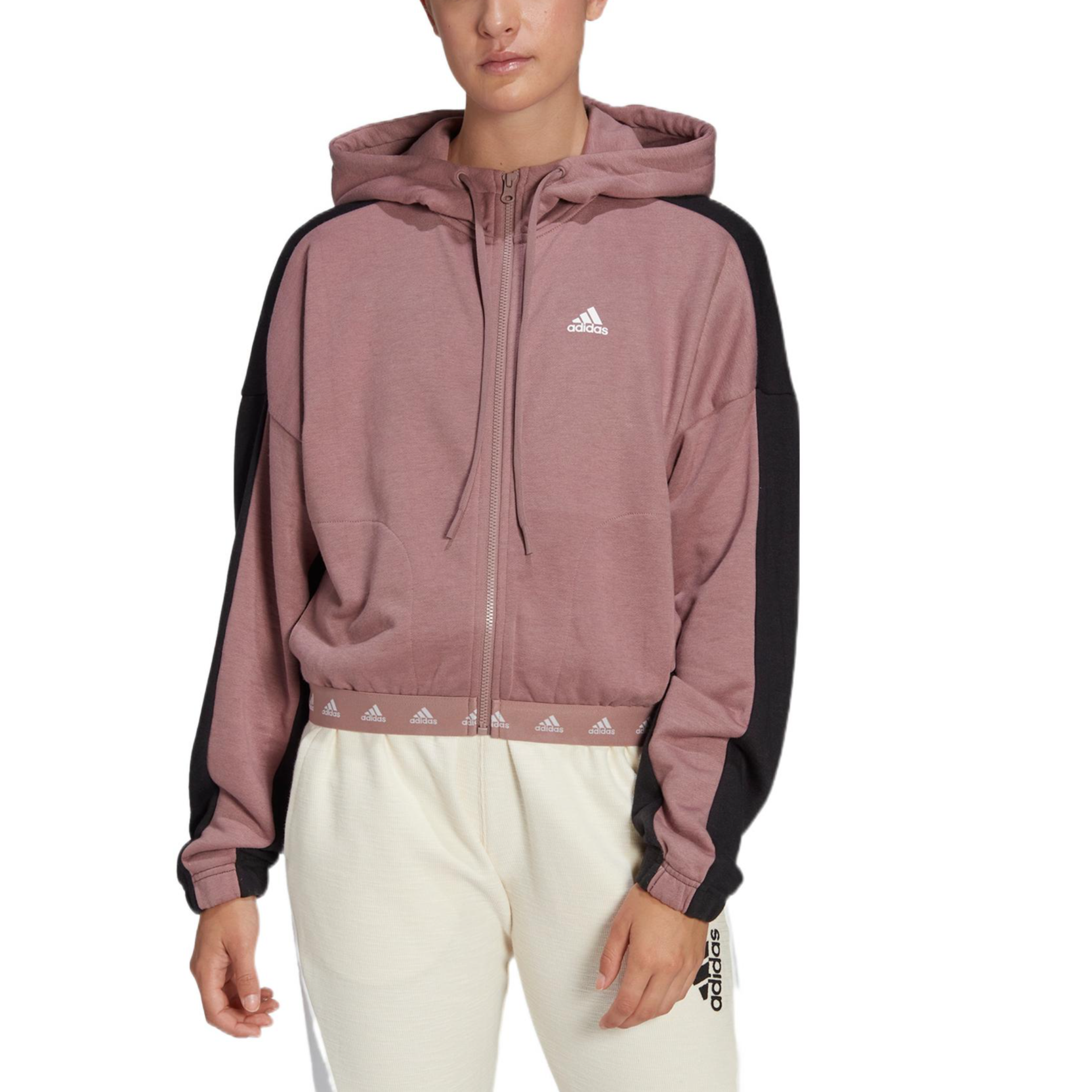 (WMNS) adidas Hyperglam French Terry Hoodies 'Purple' HZ9669