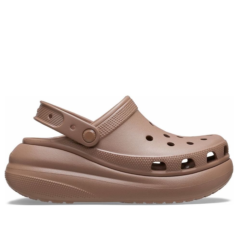 (WMNS) Crocs Classic Crush Clogs 'Brown' 207521-2Q9