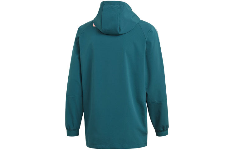 adidas Afc Travel Jkt Arsenal Soccer/Football Sports Hooded Jacket Green FQ6890