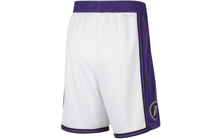 Nike Nba Los Angeles Lakers Short 'White Purple' DO9661-100