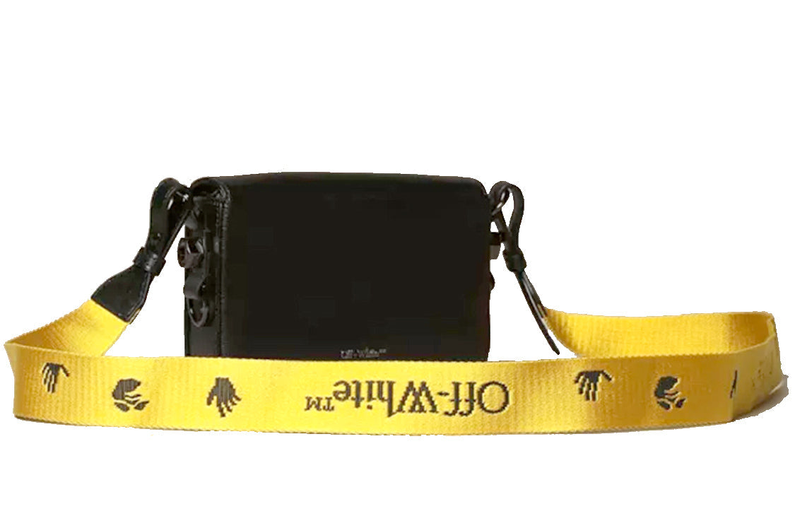 (WMNS) Off-White Letter Micro-label Deceleration Stripe Shoulder Bag Black OWNA038E20LEA0031001