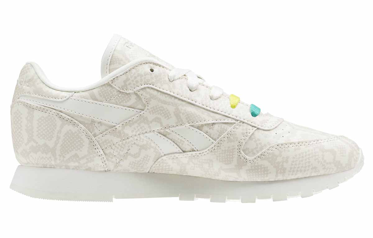 (WMNS) Reebok Classic Leather Multi-Snake Pack Running Shoes White AR1570