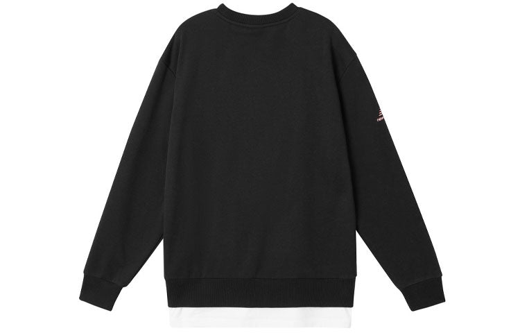 New Balance Men's New Balance Alphabet Printing Round Neck Sports Pullover Black AMT11314-BK