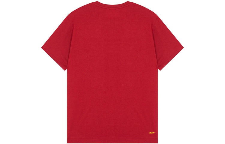 New Balance Men's New Balance New Year's Edition Pattern Printing Round Neck Short Sleeve Red T-Shirt MT231301-RDP