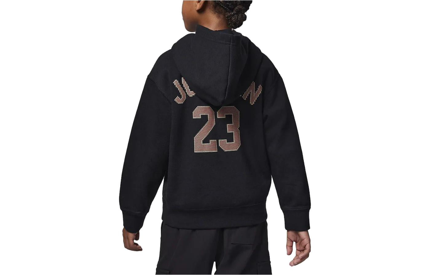 (PS) Air Jordan Holiday Logo Hoodie 'Black' FV5651-010