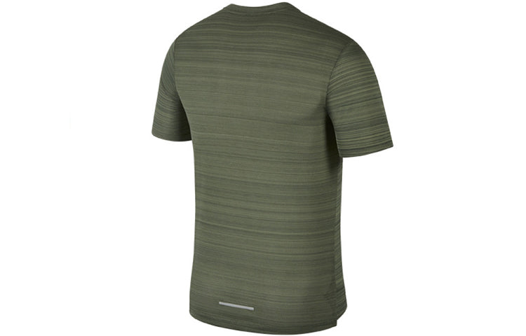 Nike DRI-FIT MILER Running Quick Dry Short Sleeve Blue AJ7566-326