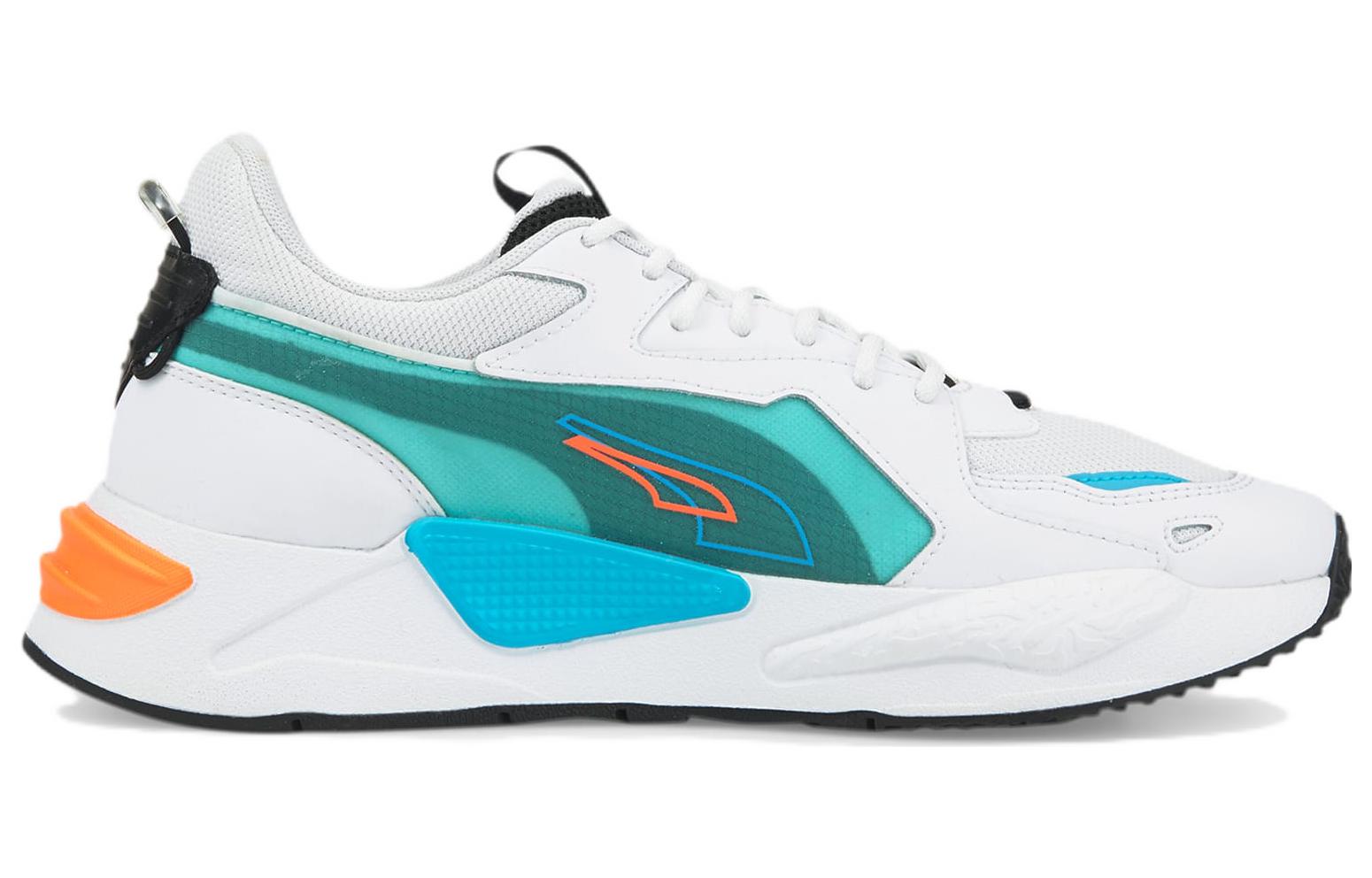 PUMA Rs-X Split Athleisure Casual Sports Shoe Unisex White Blue Green 'White Blue' 383409-02