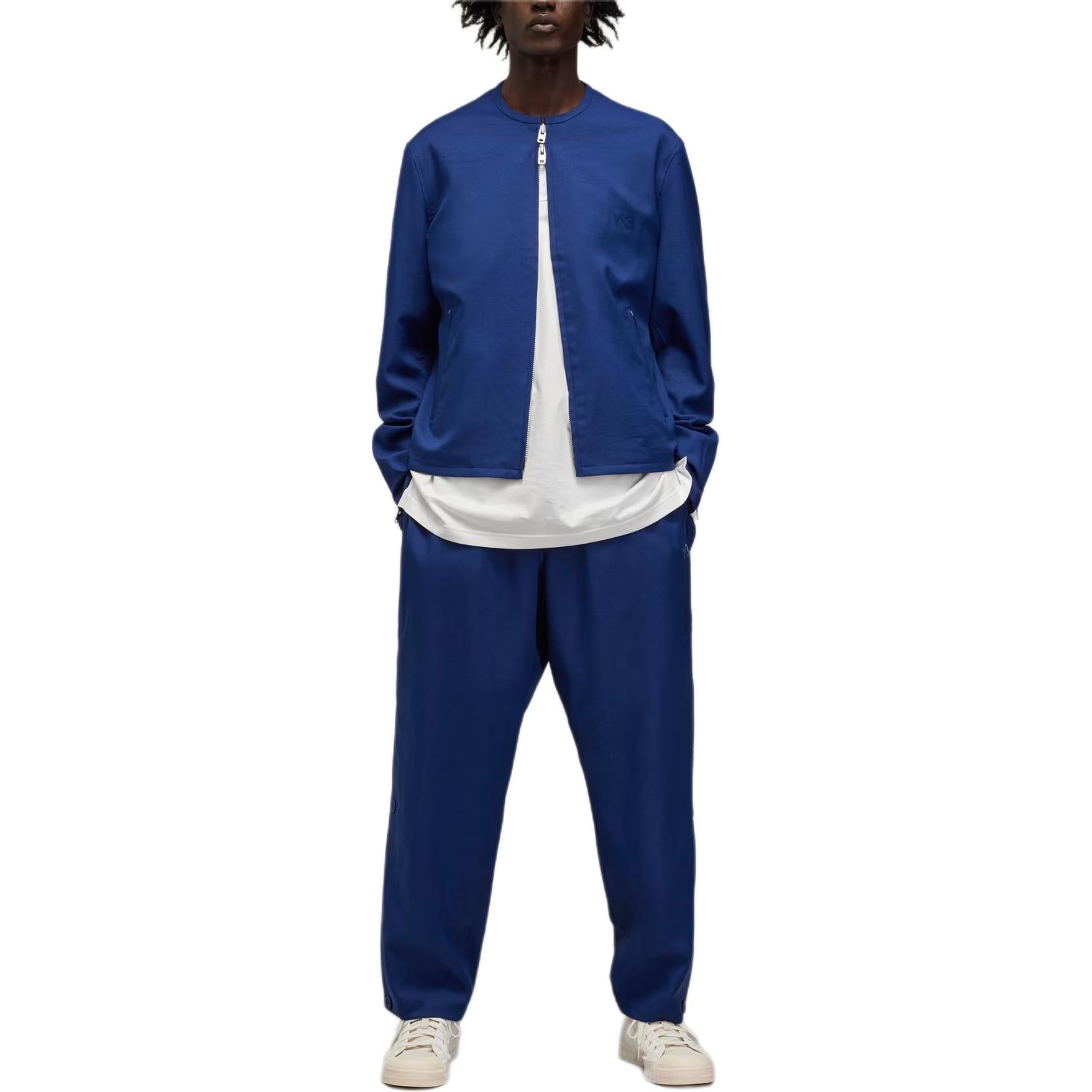adidas Y-3 Mesh 3-Stripes Track Top Asia Sizing 'Dark Blue' JM7795