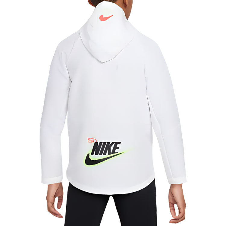 (GS) Nike Dri-FIT Logo Woven Jacket 'White' HF6419-100