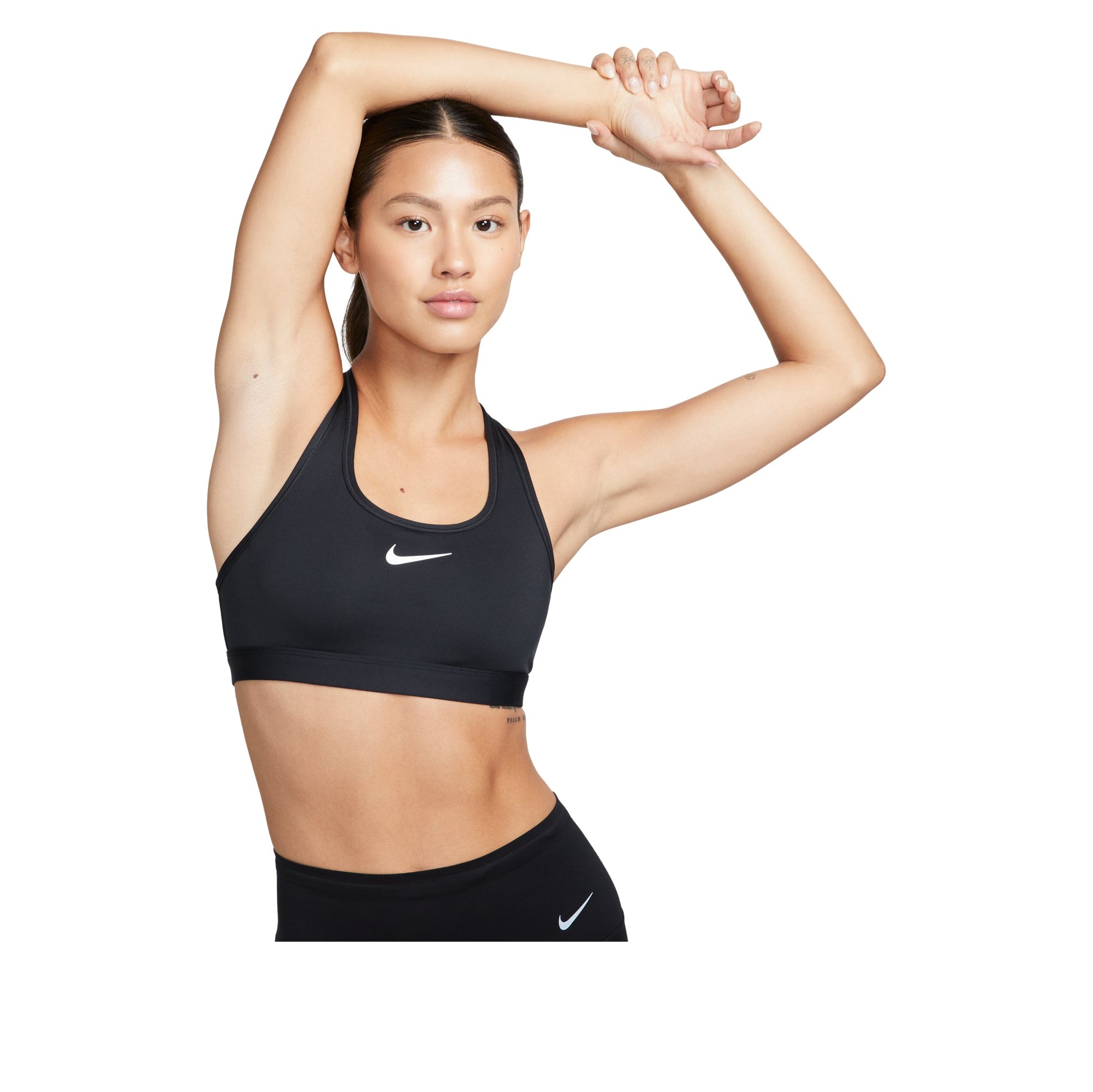 (WMNS) Nike Swoosh Medium Support Dri-FIT Bra 'Black' DX6822-010