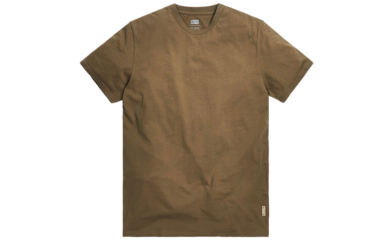 KITH Undershirt 3-Pack Solid Color 3 Short Sleeve Brown White KH3170-204